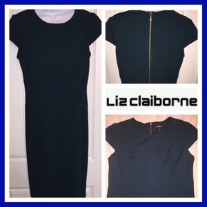 New Liz Claiborne Teal Midi Dress